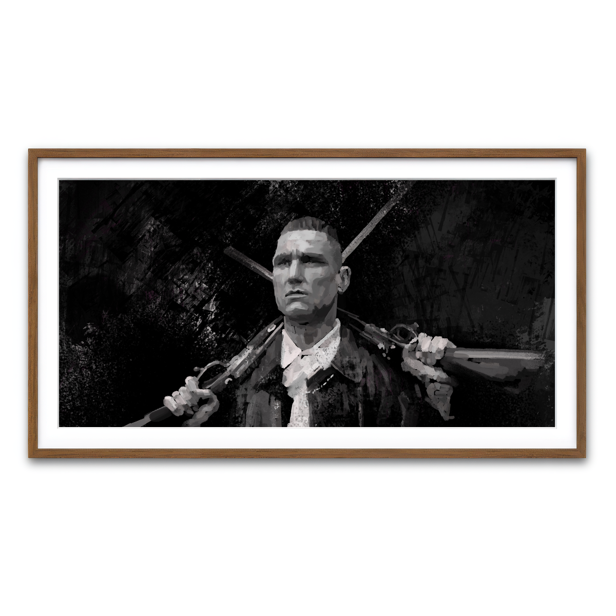 Framed Print 2x1 Walnut