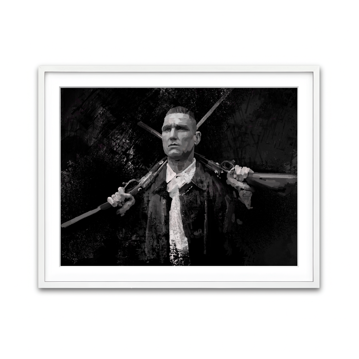 Framed Print 4x3 White