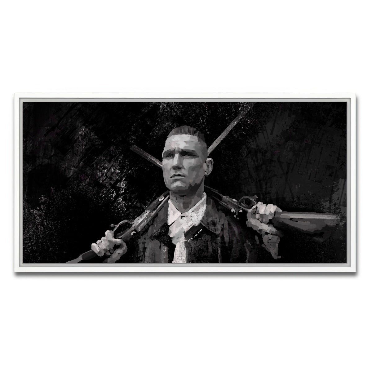 AUTO-MOCKUP WHITE | Lock Stock | 1 Piece | White Framed Canvas | group=2x1