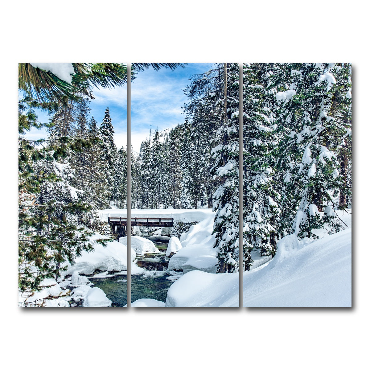 AUTO-MOCKUP WHITE | Lodgepool Bridge | 3 Piece | Gallery Wrap Canvas | group=8x18
