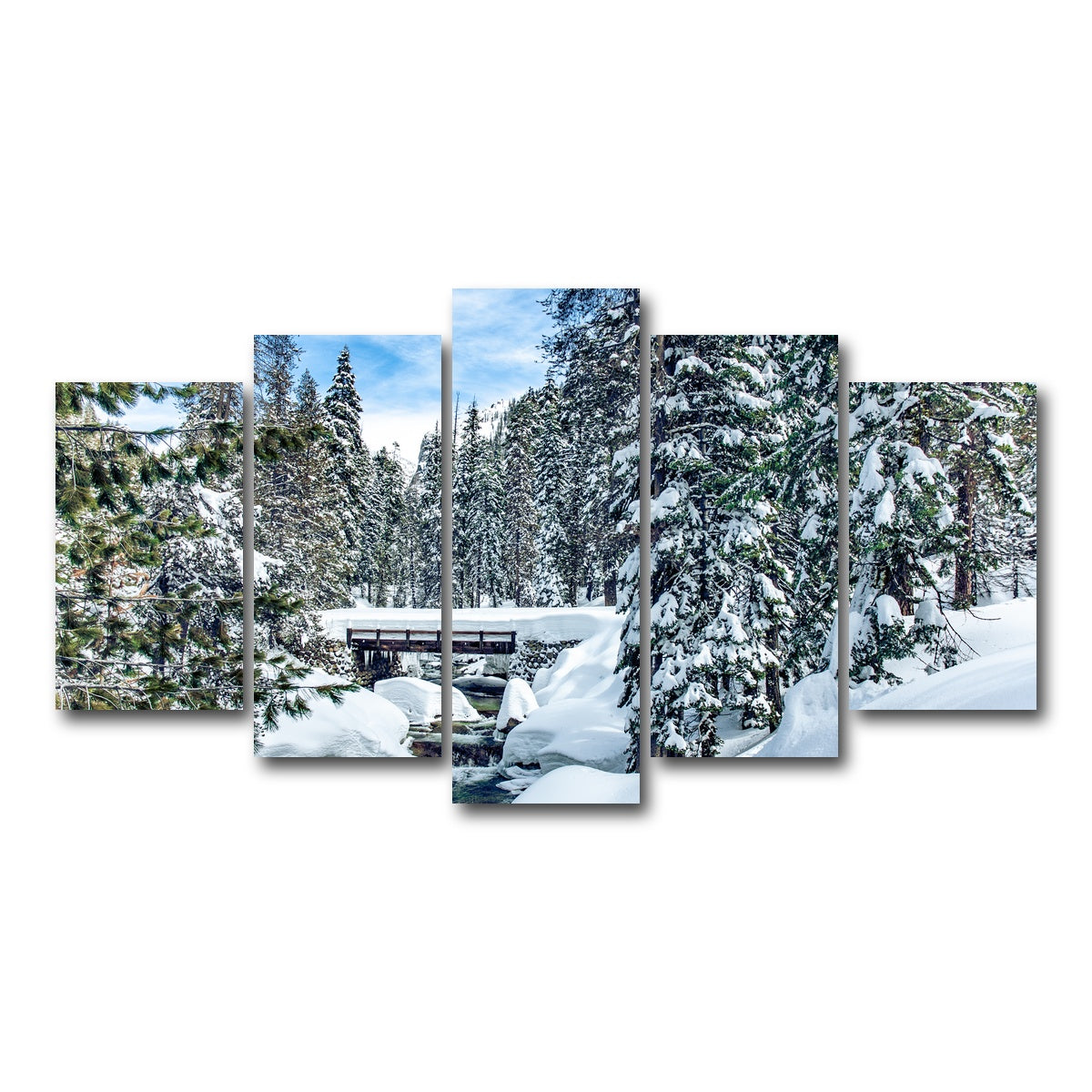 AUTO-MOCKUP WHITE | Lodgepool Bridge | 5 Piece | Gallery Wrap Canvas | group=5_normal