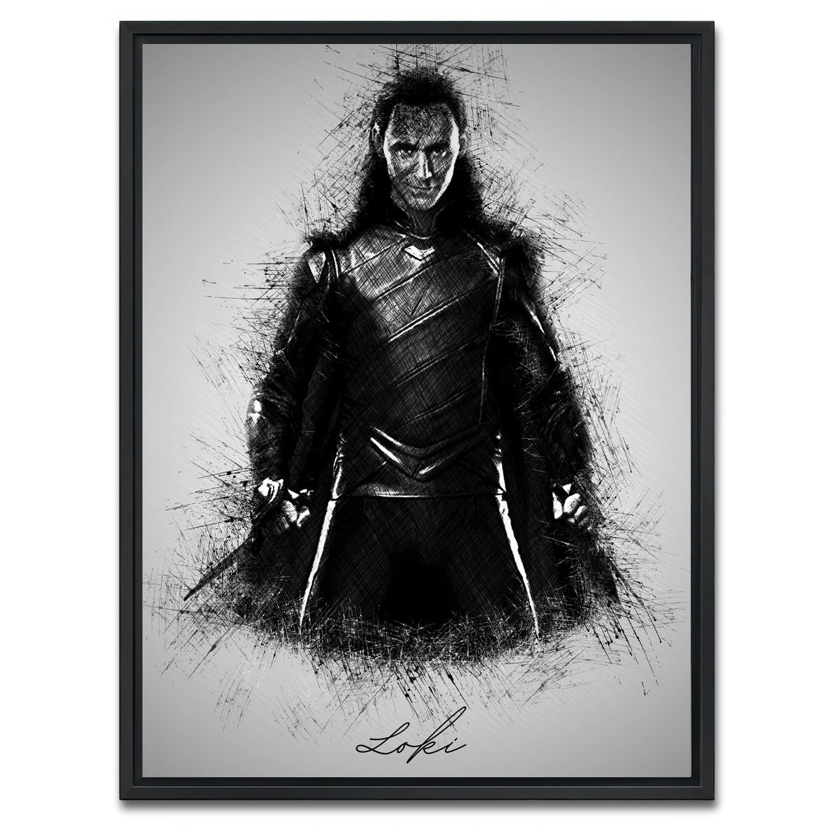 AUTO-MOCKUP WHITE | Loki | 1 Piece | Black Framed Canvas | group=3x4