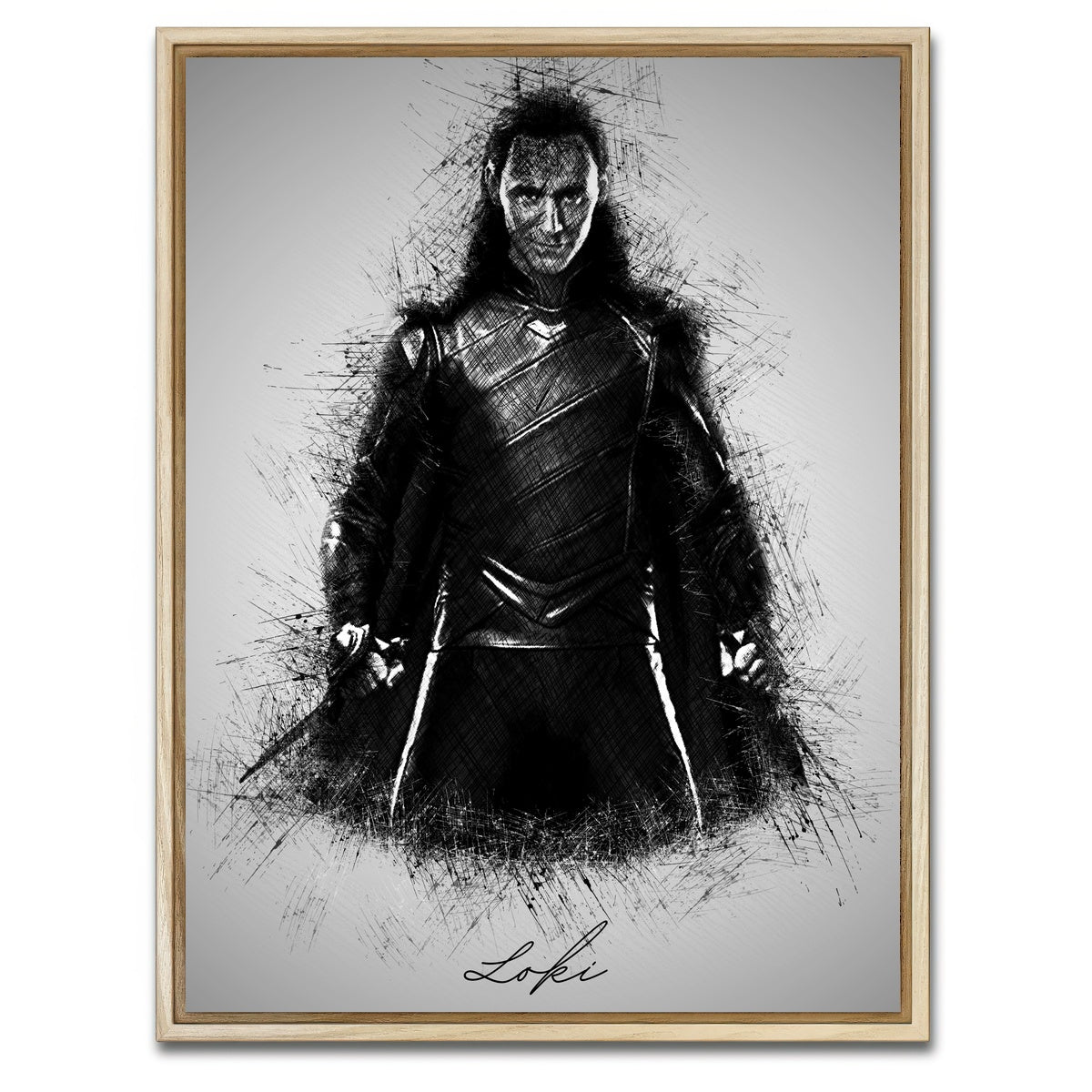 AUTO-MOCKUP WHITE | Loki | 1 Piece | Natural Framed Canvas | group=3x4