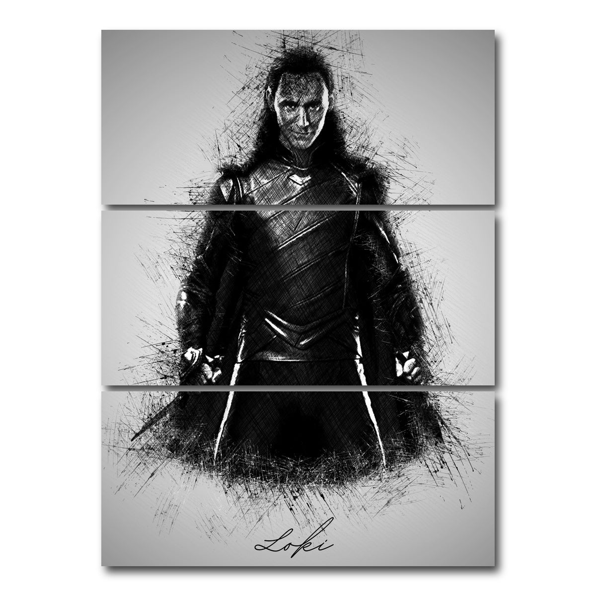 AUTO-MOCKUP WHITE | Loki | 3 Piece | Gallery Wrap Canvas | group=8x18_stacked