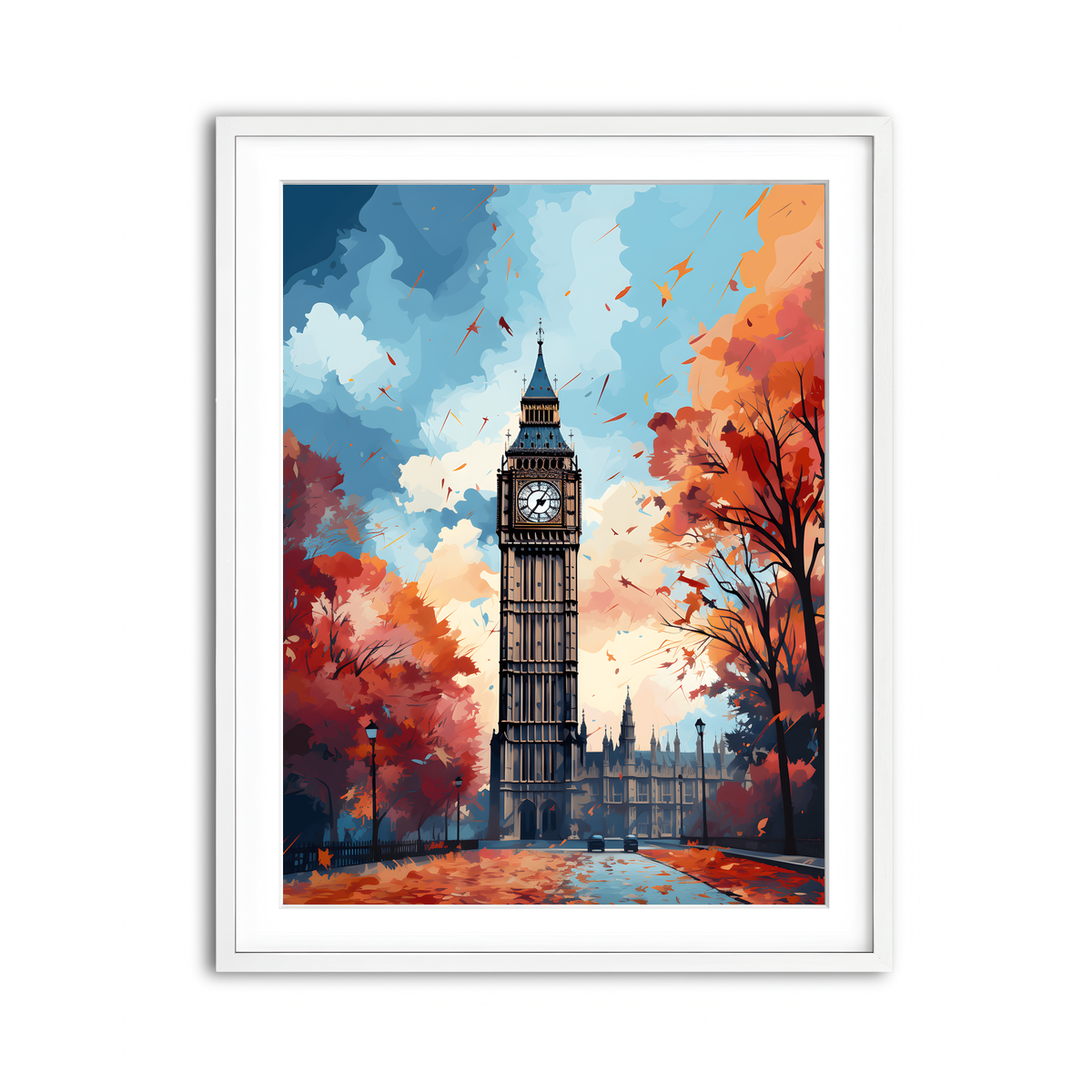 Framed Print 3x4 White