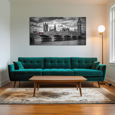 AUTO-MOCKUP ROOM | London Houses of Parliament & Red Buses