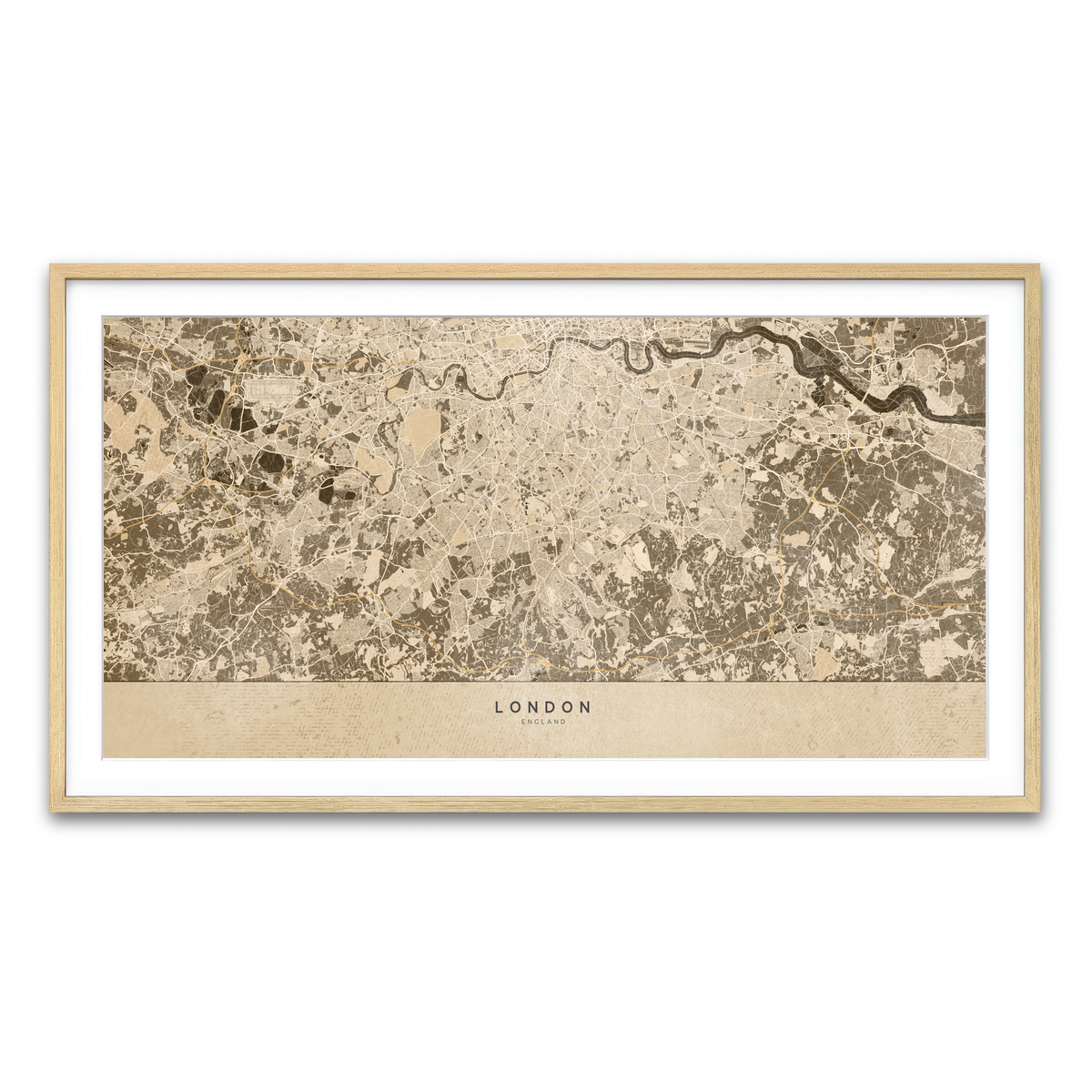 Framed Print 2x1 Natural