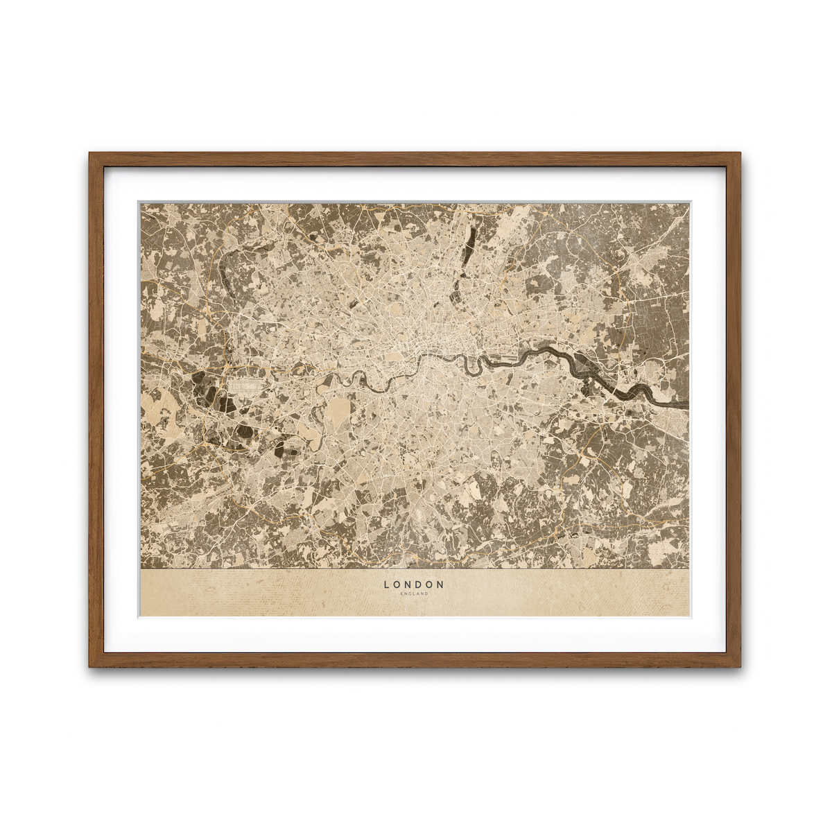 Framed Print 4x3 Walnut