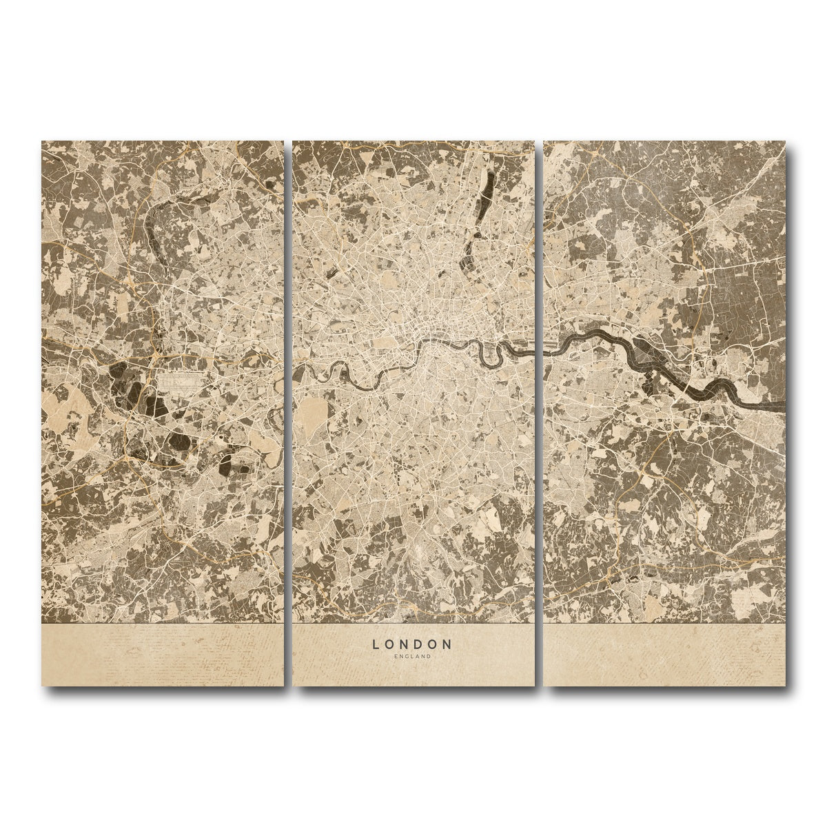 AUTO-MOCKUP WHITE | London Map 1 | 3 Piece | Gallery Wrap Canvas | group=8x18