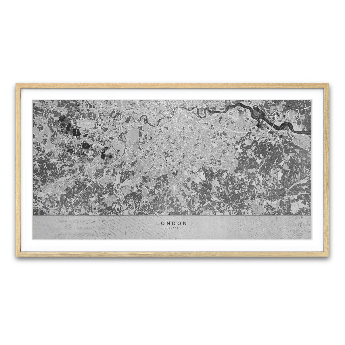 Framed Print 2x1 Natural