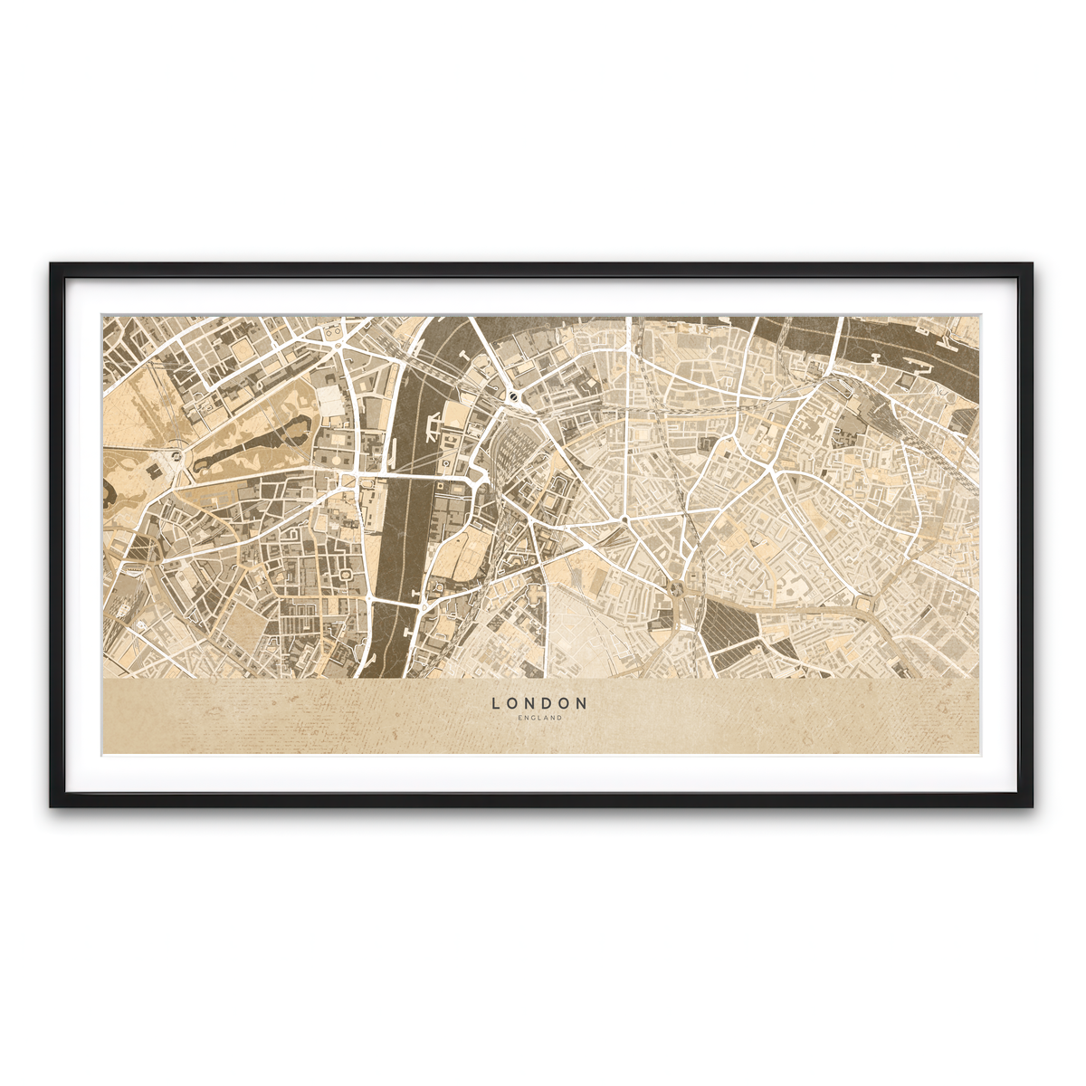 Framed Print 2x1 Black