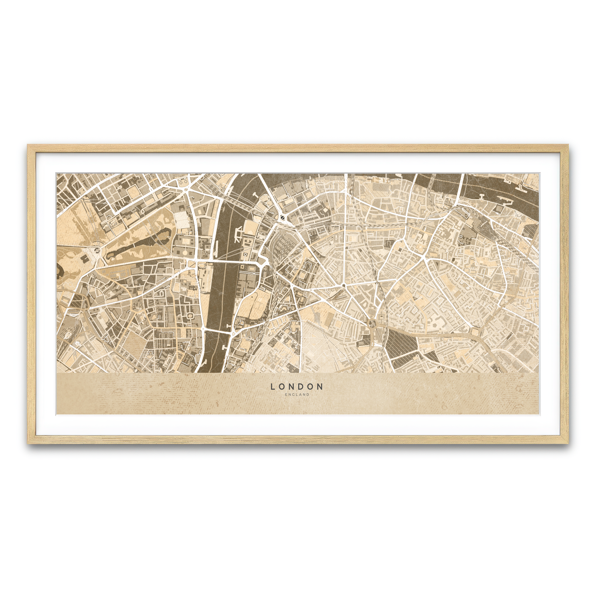 Framed Print 2x1 Natural