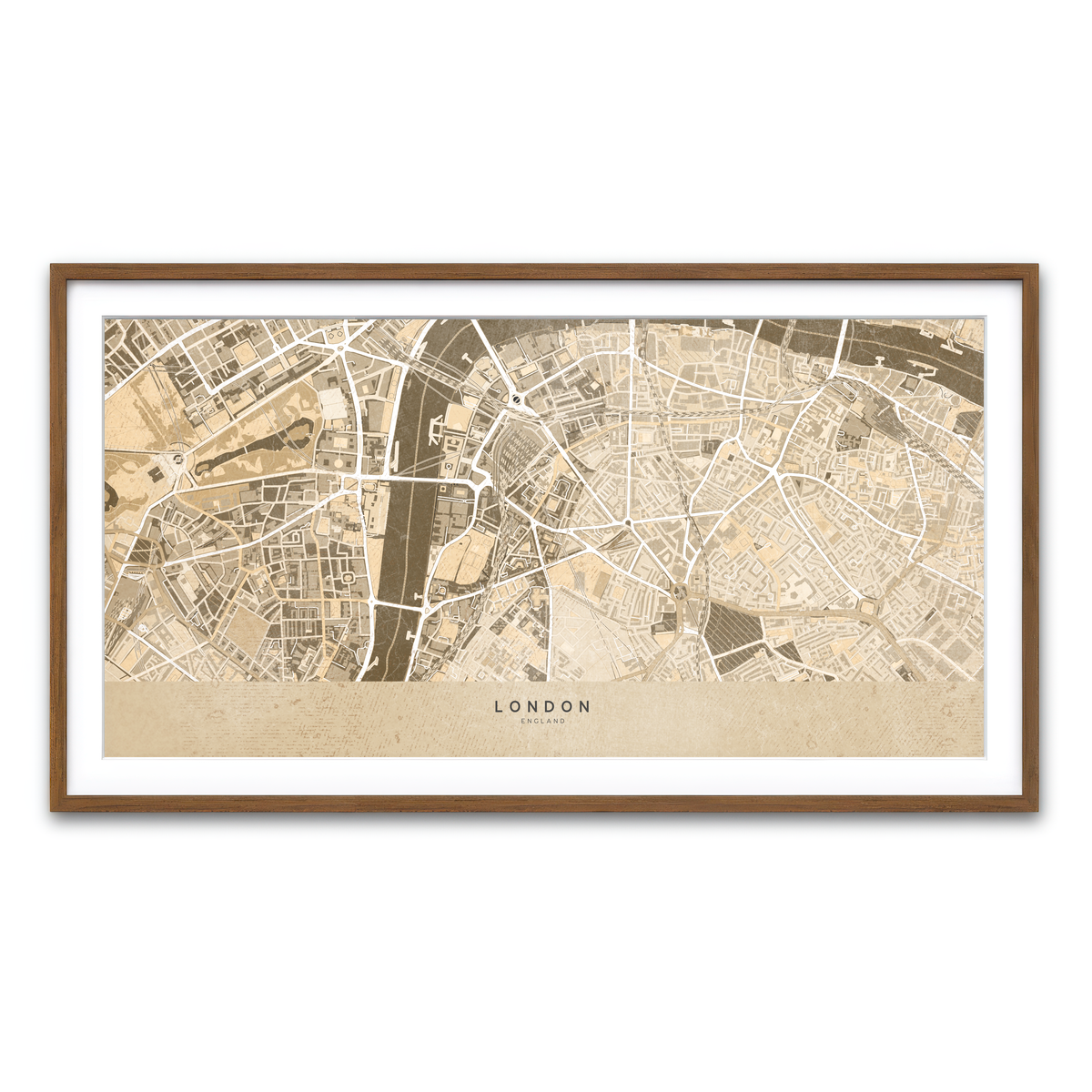 Framed Print 2x1 Walnut