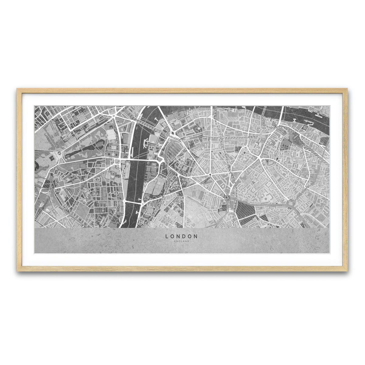 Framed Print 2x1 Natural