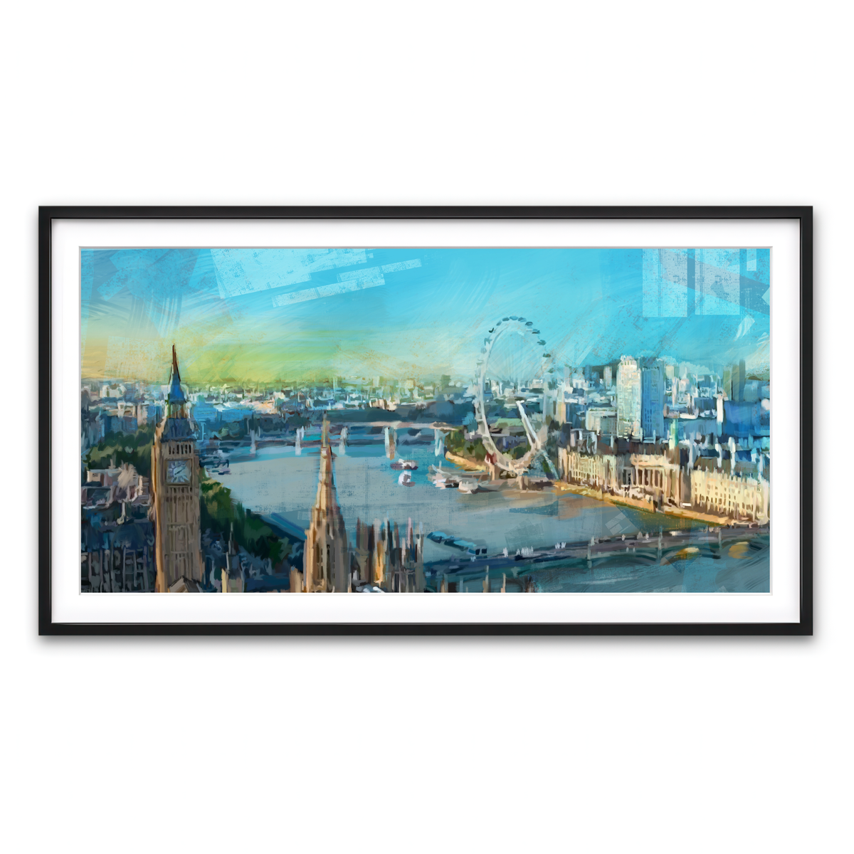 Framed Print 2x1 Black