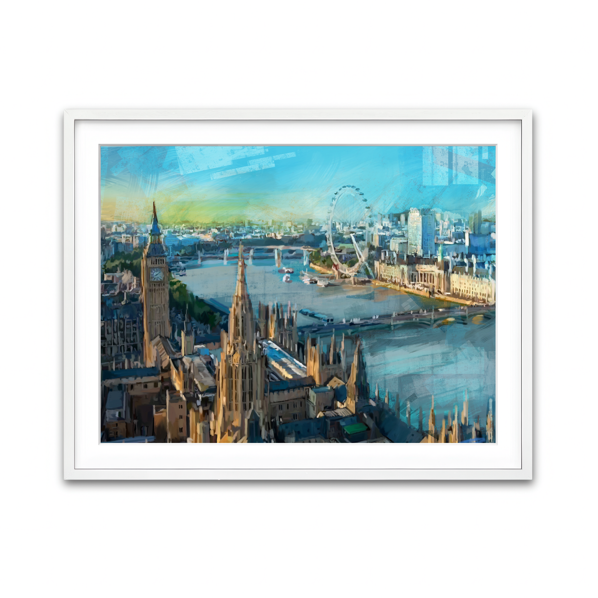 Framed Print 4x3 White