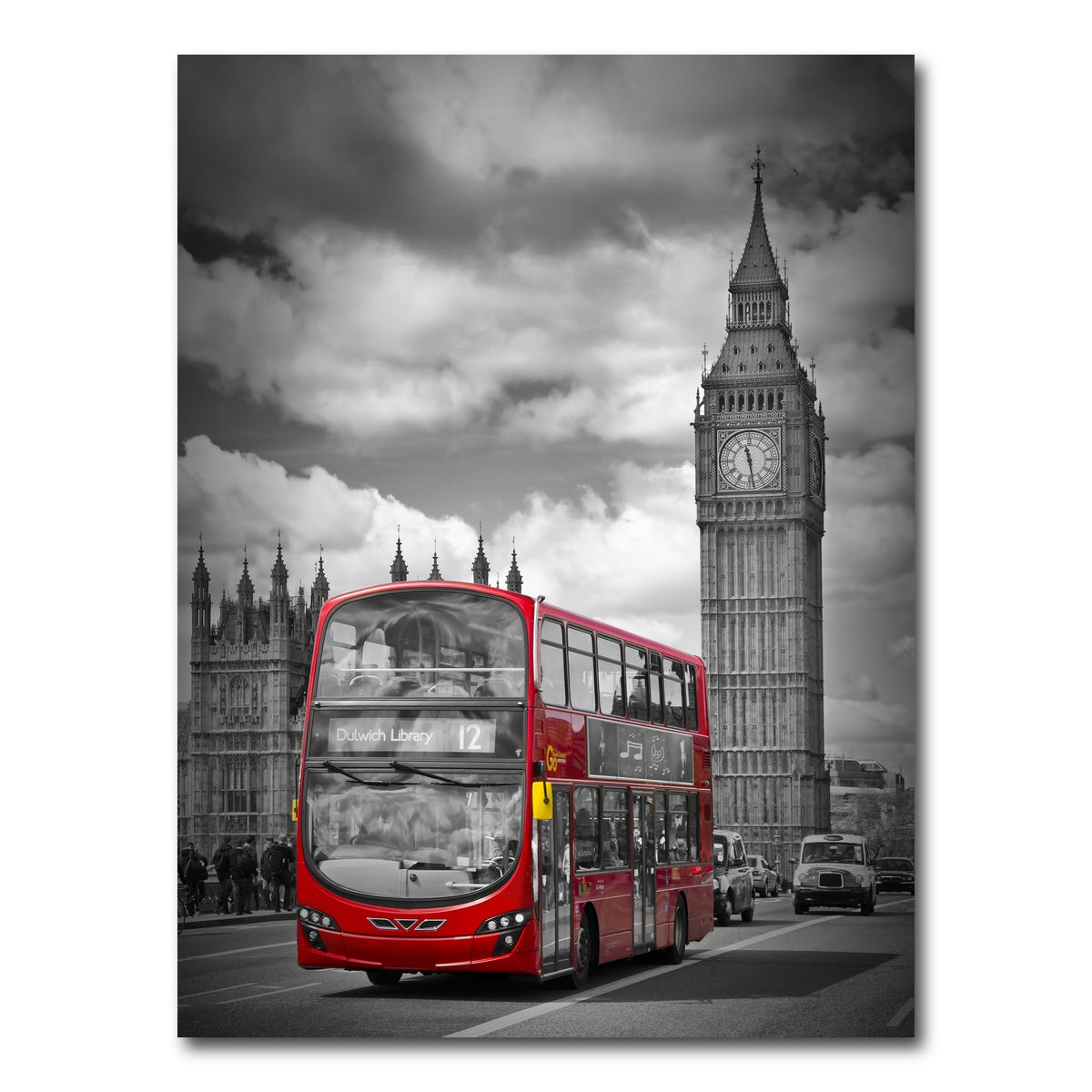 AUTO-MOCKUP WHITE | London Street scene | 1 Piece | Gallery Wrap Canvas | group=3x4