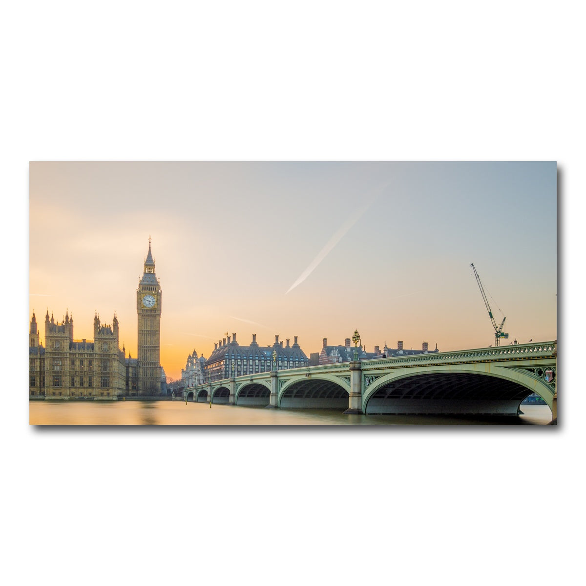 AUTO-MOCKUP WHITE | London Sunset | 1 Piece | Gallery Wrap Canvas | group=2x1