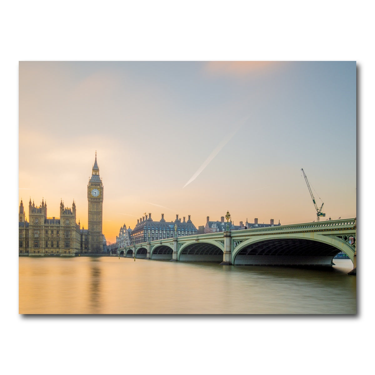 AUTO-MOCKUP WHITE | London Sunset | 1 Piece | Gallery Wrap Canvas | group=4x3