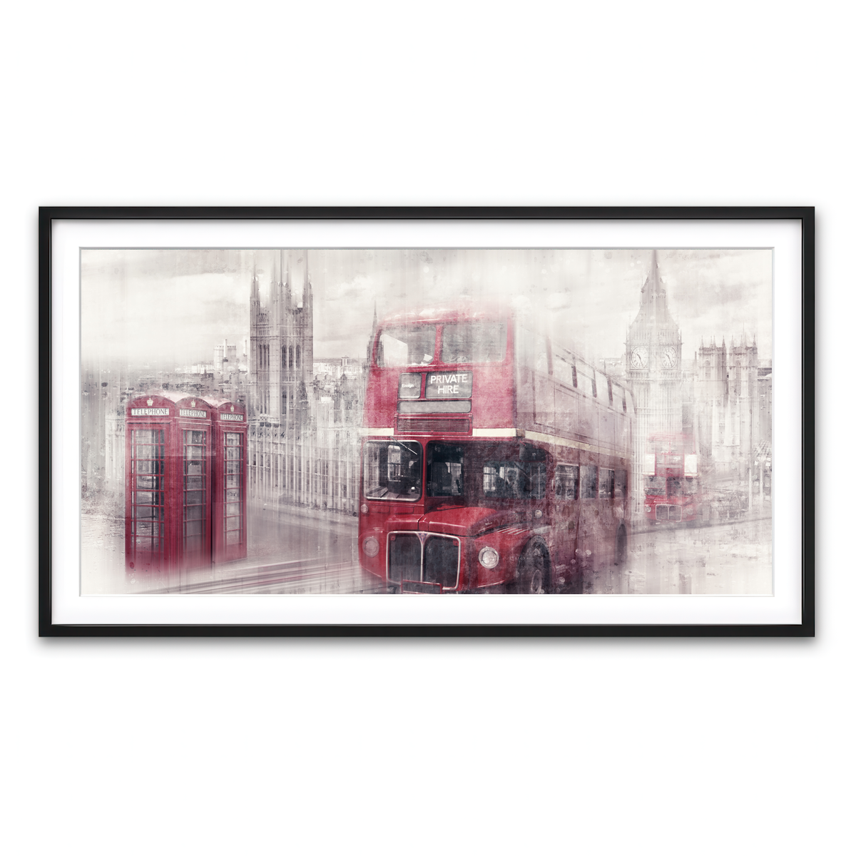 Framed Print 2x1 Black