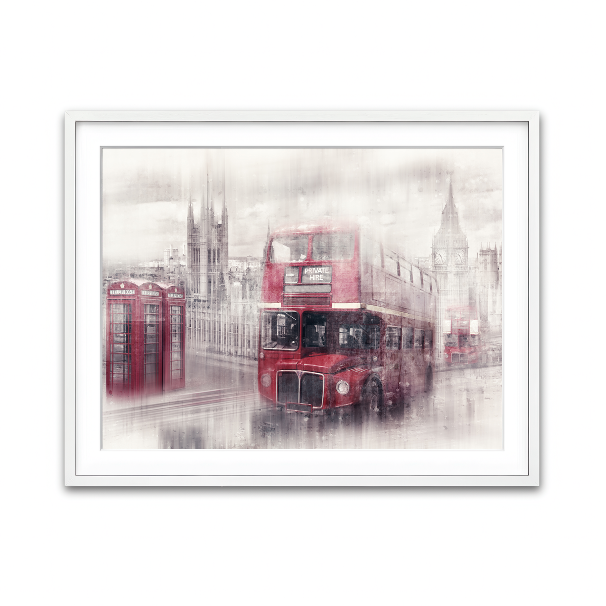 Framed Print 4x3 White