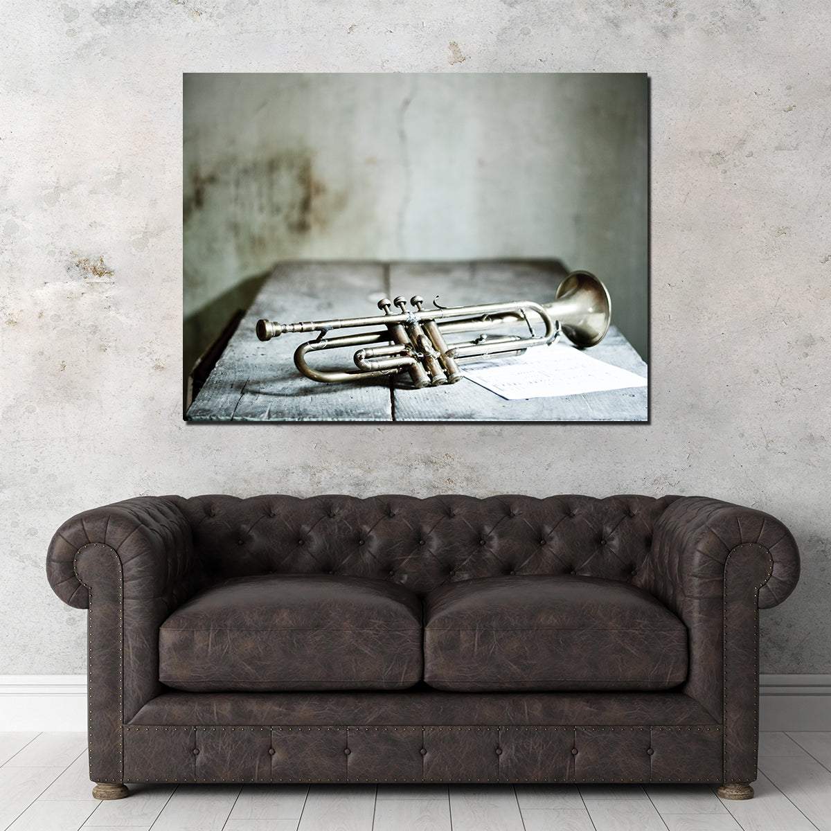 Lone Jazz Trumpet Wall Art