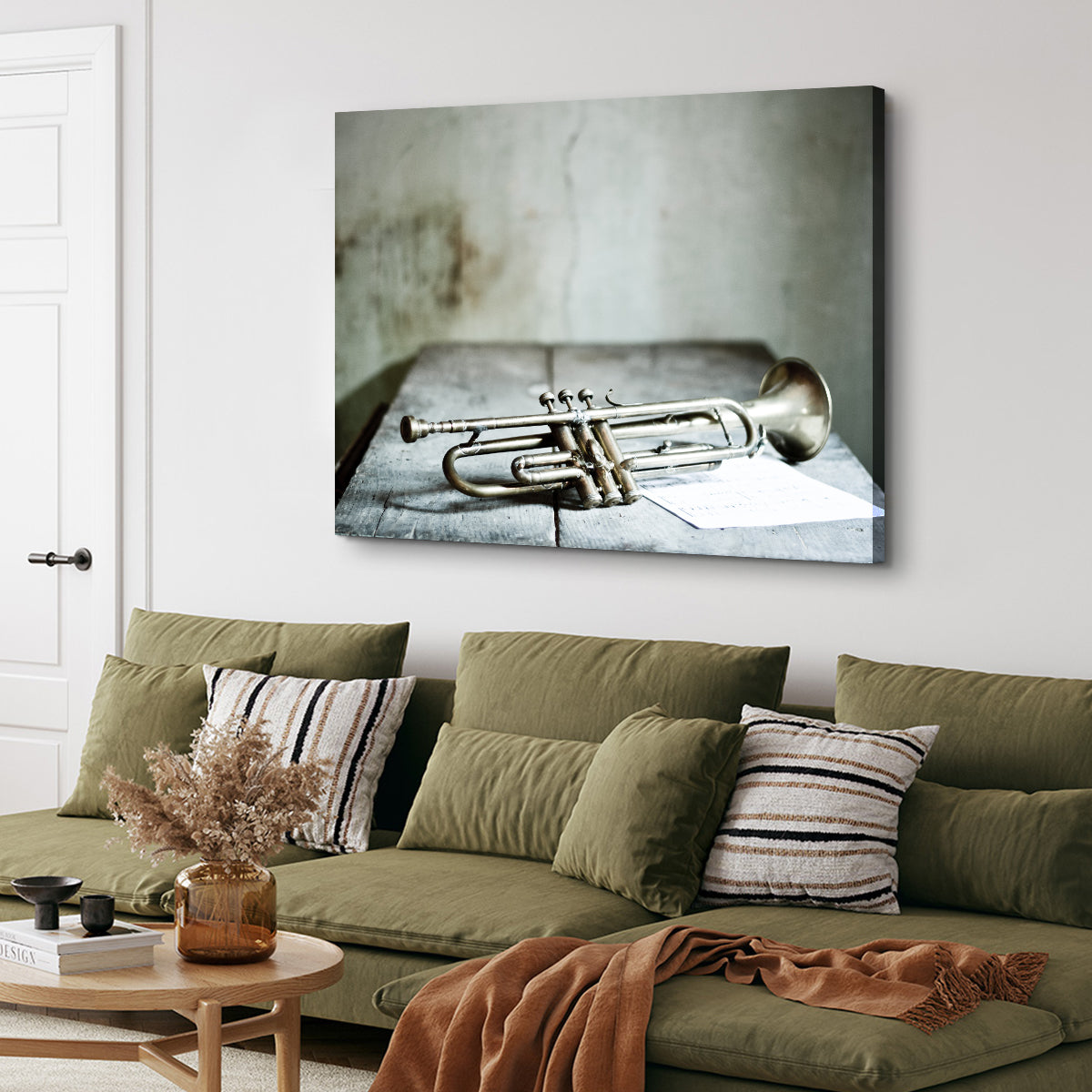 Lone Jazz Trumpet Wall Art