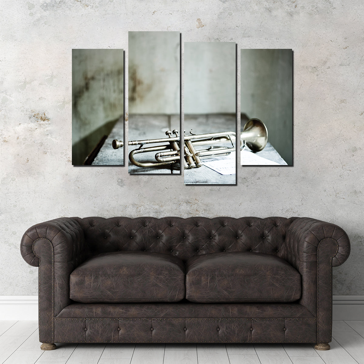 Lone Jazz Trumpet Wall Art