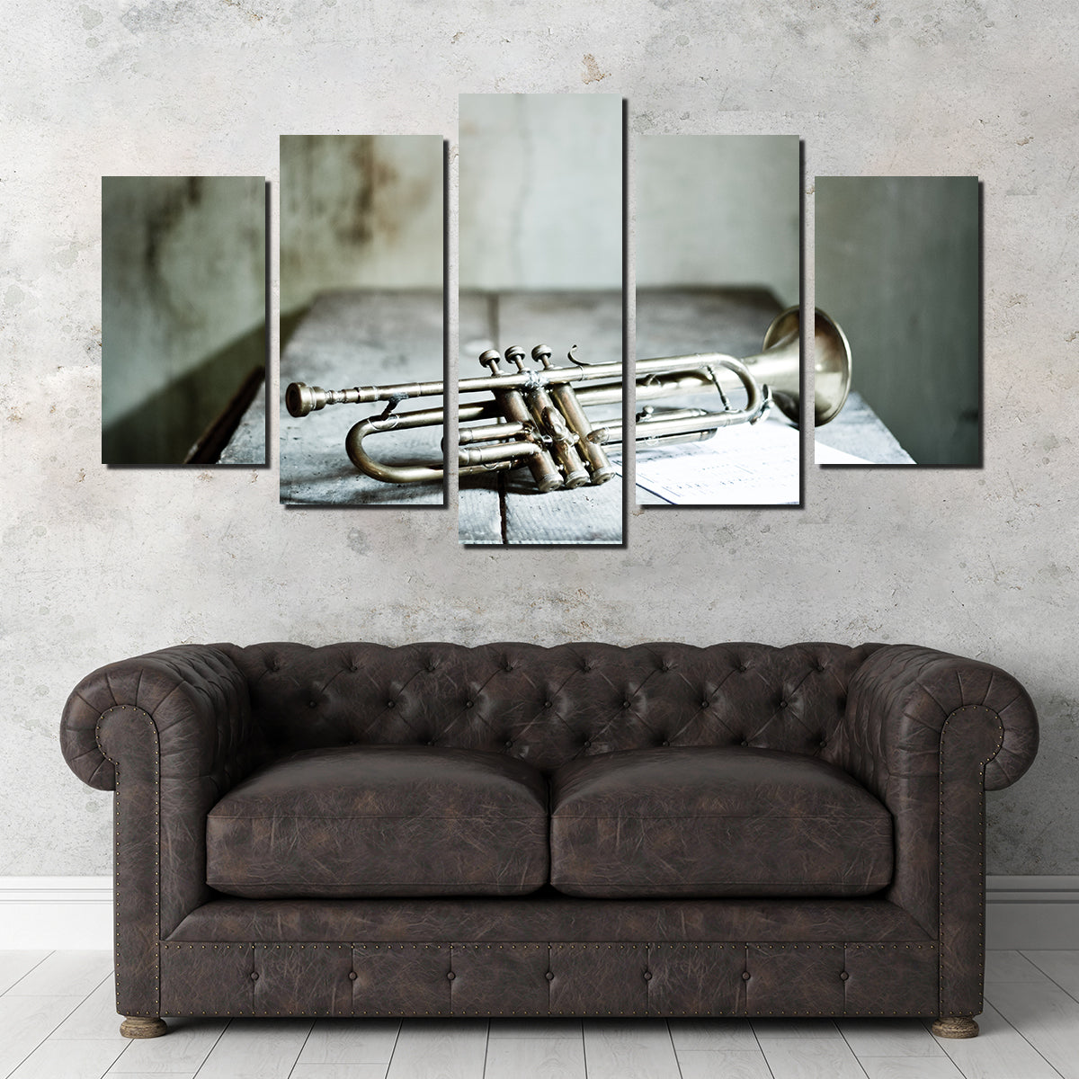 Lone Jazz Trumpet Wall Art