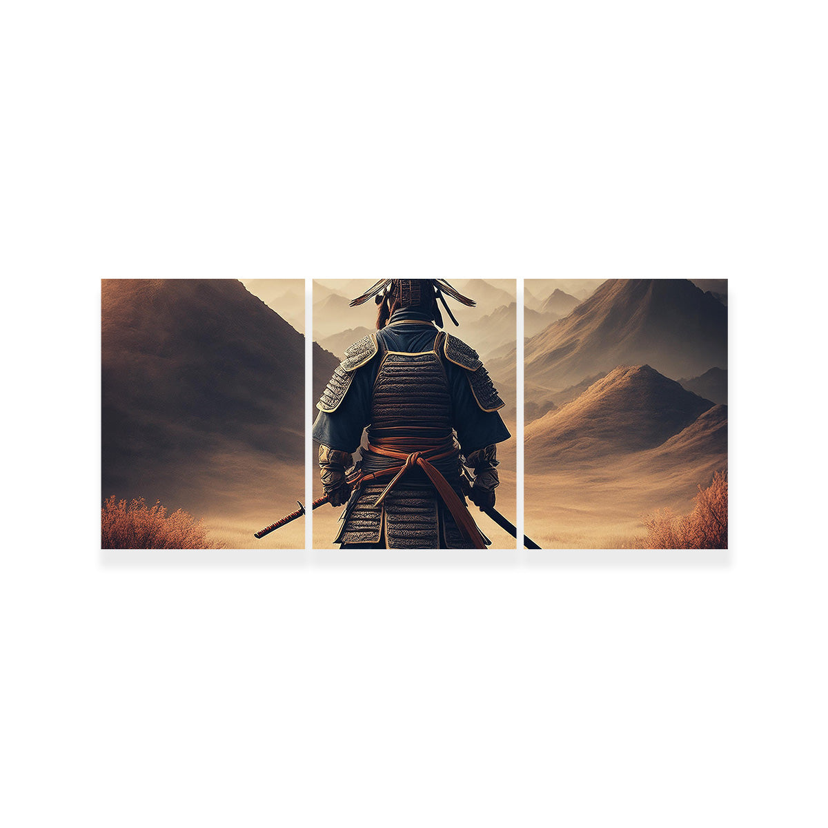 Lone Samurai Warrior Wall Art