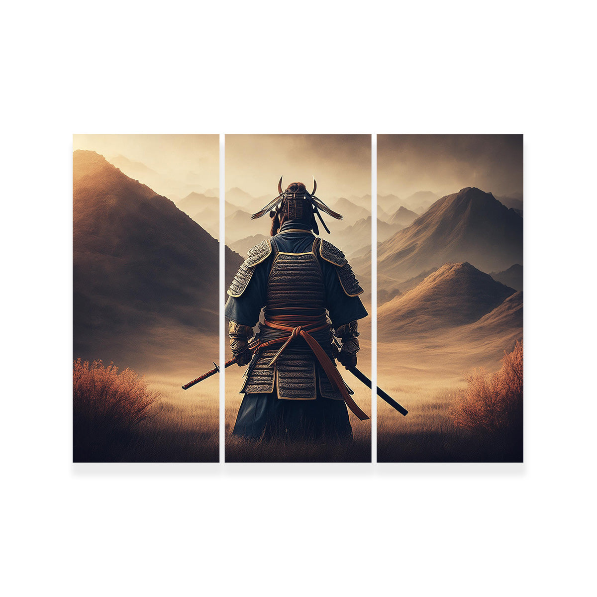 Lone Samurai Warrior Wall Art