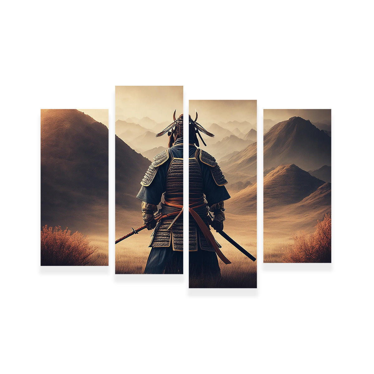 Lone Samurai Warrior Wall Art
