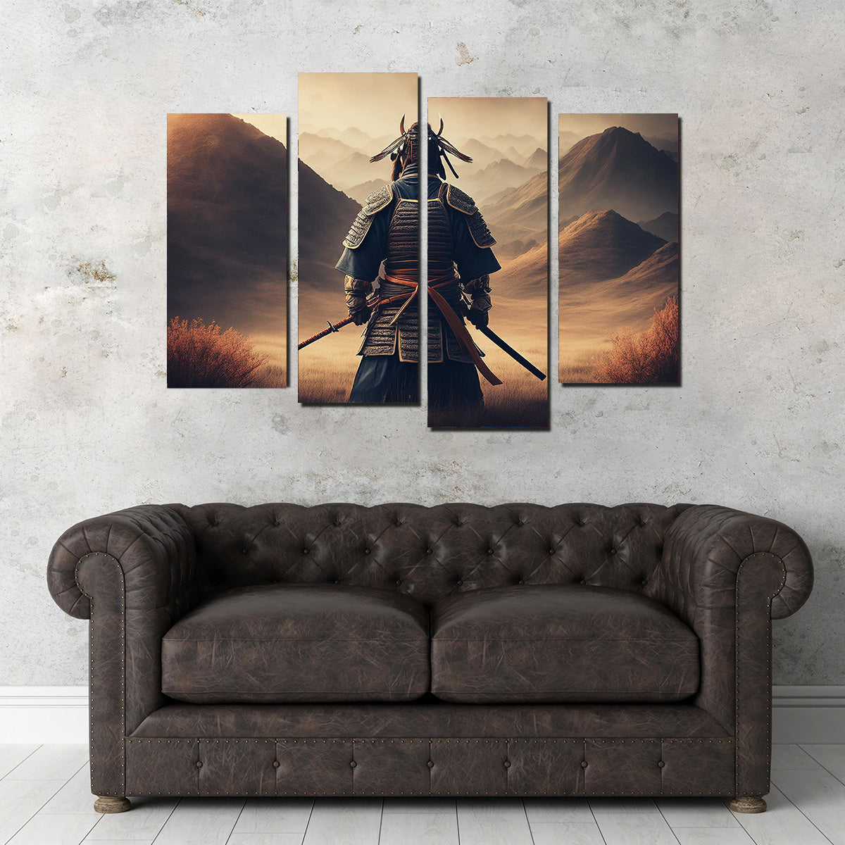 Lone Samurai Warrior Wall Art