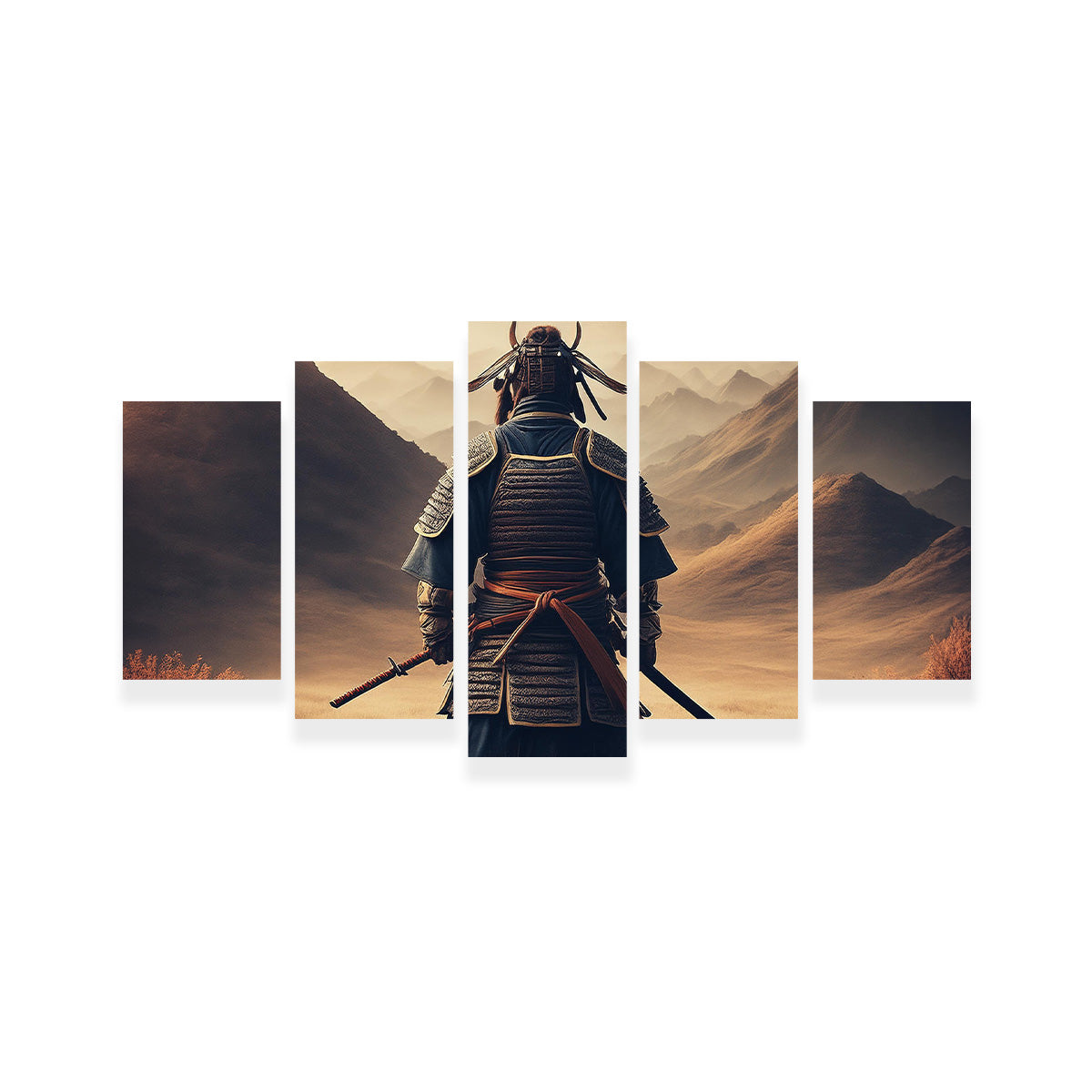 Lone Samurai Warrior Wall Art