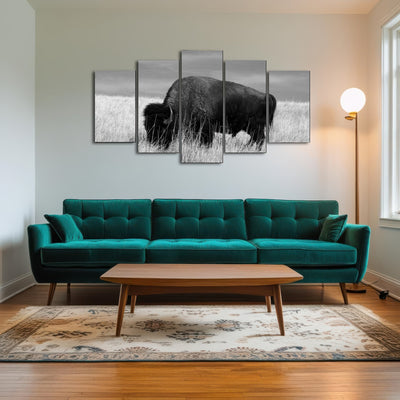 AUTO-MOCKUP ROOM | Lone Buffalo Grayscale