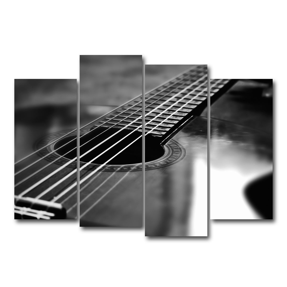 AUTO-MOCKUP WHITE | Lone Guitar | 4 Piece | Gallery Wrap Canvas | group=4_normal