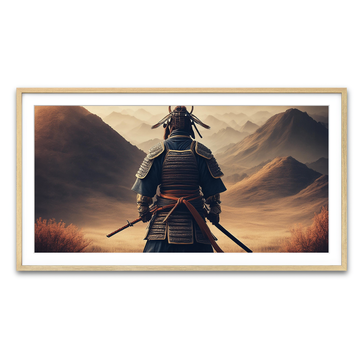 Framed Print 2x1 Natural