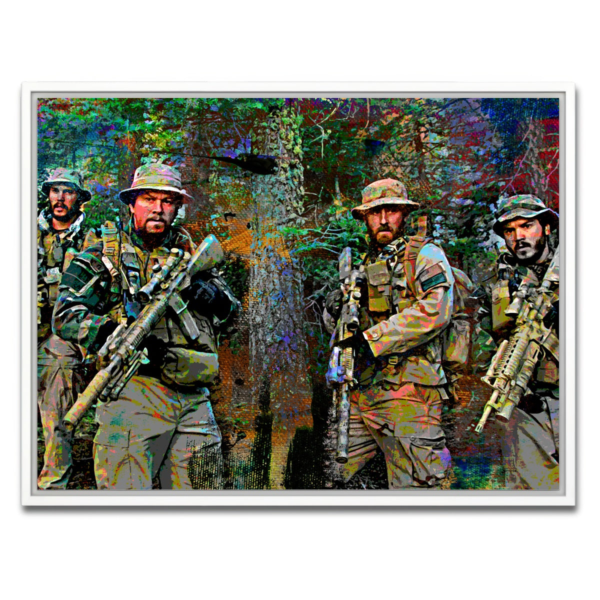 AUTO-MOCKUP WHITE | Lone Survivor Crew | 1 Piece | White Framed Canvas | group=4x3