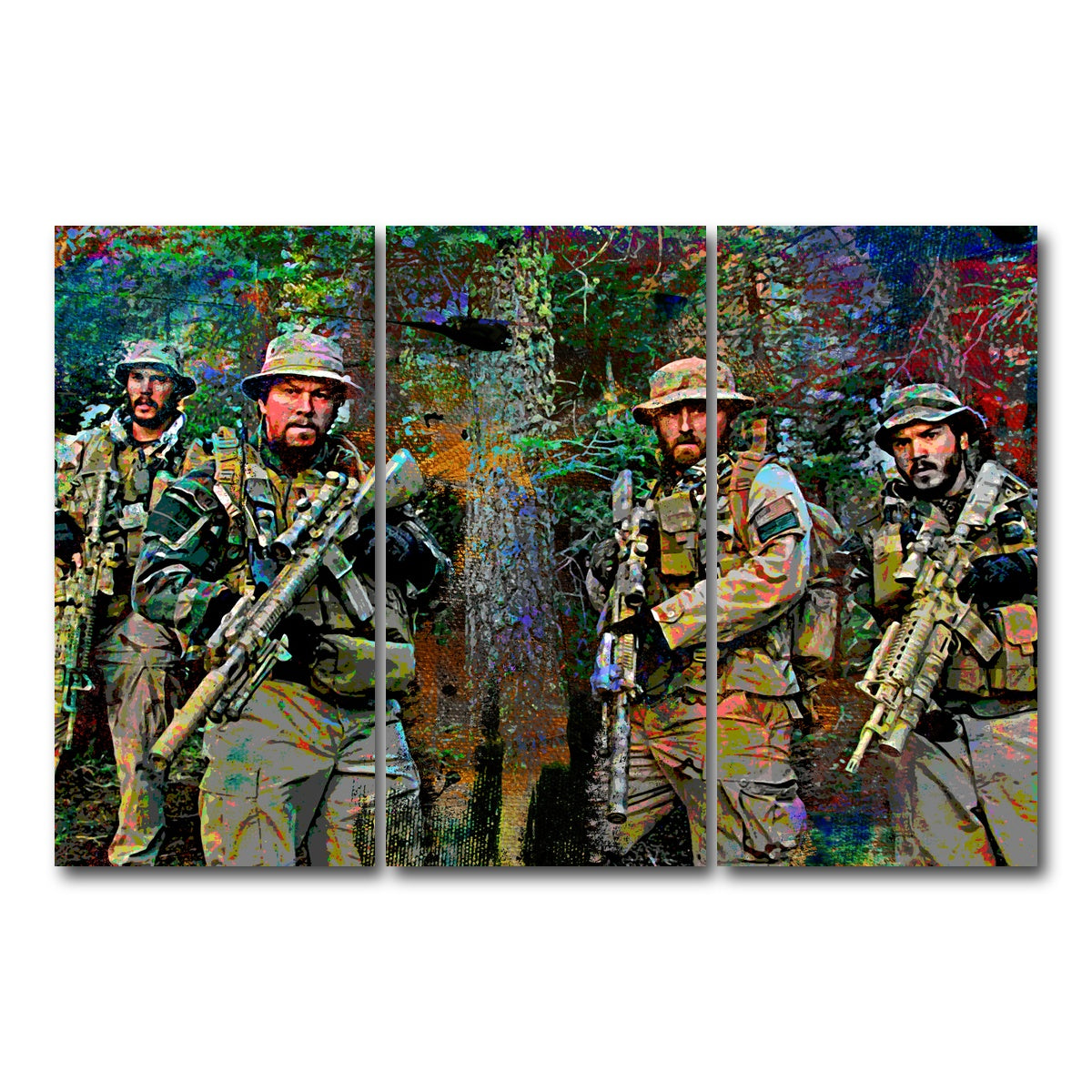 AUTO-MOCKUP WHITE | Lone Survivor Crew | 3 Piece | Gallery Wrap Canvas | group=12x24