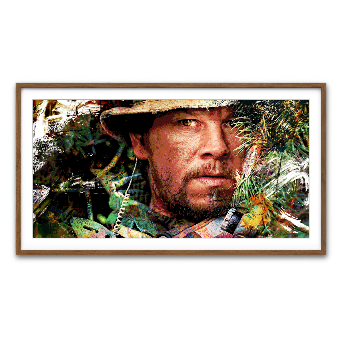 Framed Print 2x1 Walnut