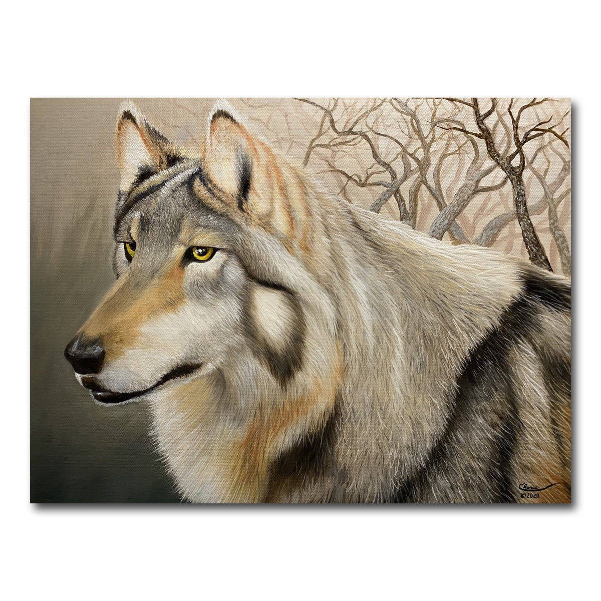 AUTO-MOCKUP WHITE | Lone Wolf | 1 Piece | Gallery Wrap Canvas | group=4x3