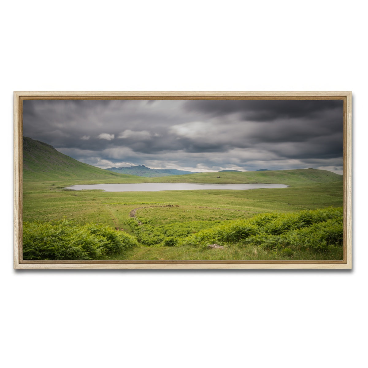 AUTO-MOCKUP WHITE | Lonely Pond | 1 Piece | Natural Framed Canvas | group=2x1