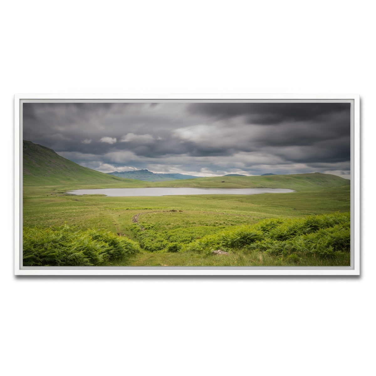 AUTO-MOCKUP WHITE | Lonely Pond | 1 Piece | White Framed Canvas | group=2x1