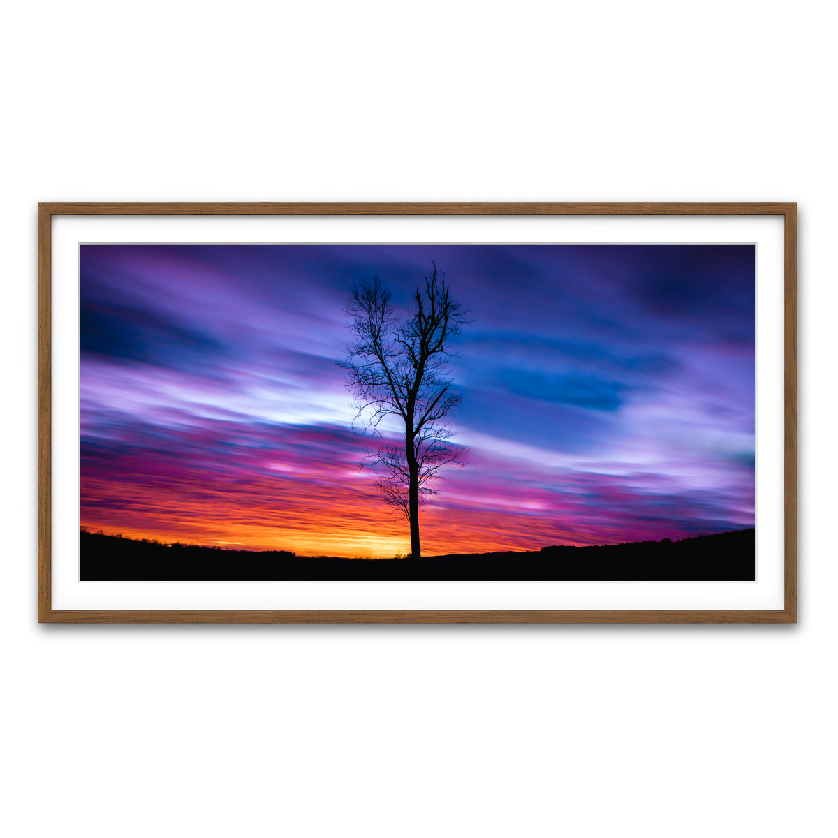 Framed Print 2x1 Walnut