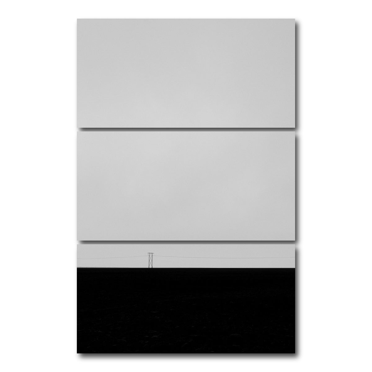 AUTO-MOCKUP WHITE | Lonely in Power | 3 Piece | Gallery Wrap Canvas | group=12x24_stacked