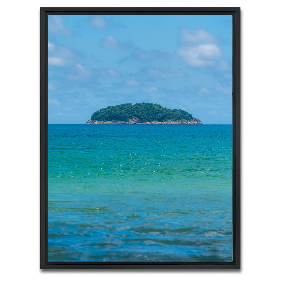 AUTO-MOCKUP WHITE | Lonely island | 1 Piece | Black Framed Canvas | group=3x4