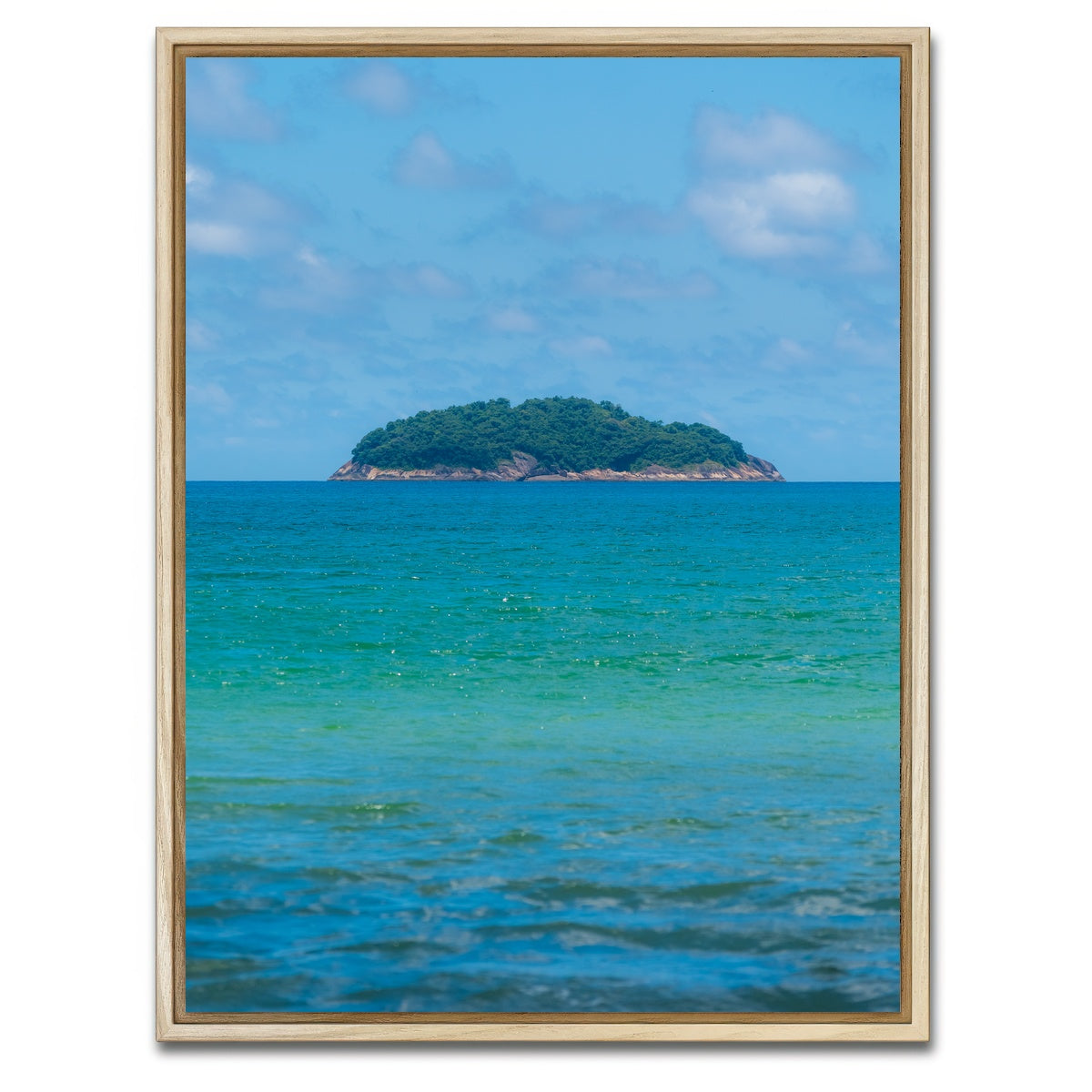 AUTO-MOCKUP WHITE | Lonely island | 1 Piece | Natural Framed Canvas | group=3x4