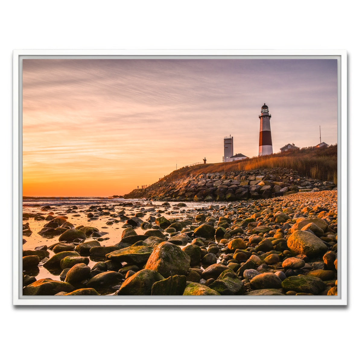 AUTO-MOCKUP WHITE | Long Island Lighthouse | 1 Piece | White Framed Canvas | group=4x3