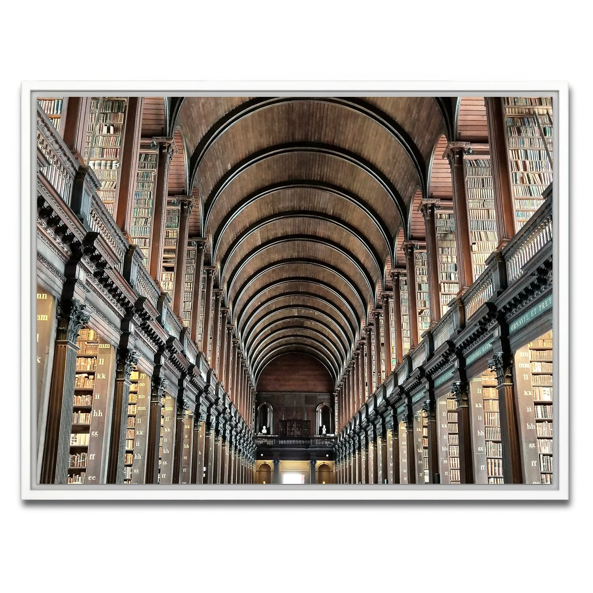 AUTO-MOCKUP WHITE | Long Room Library - Trinity College, Dublin | 1 Piece | White Framed Canvas | group=4x3
