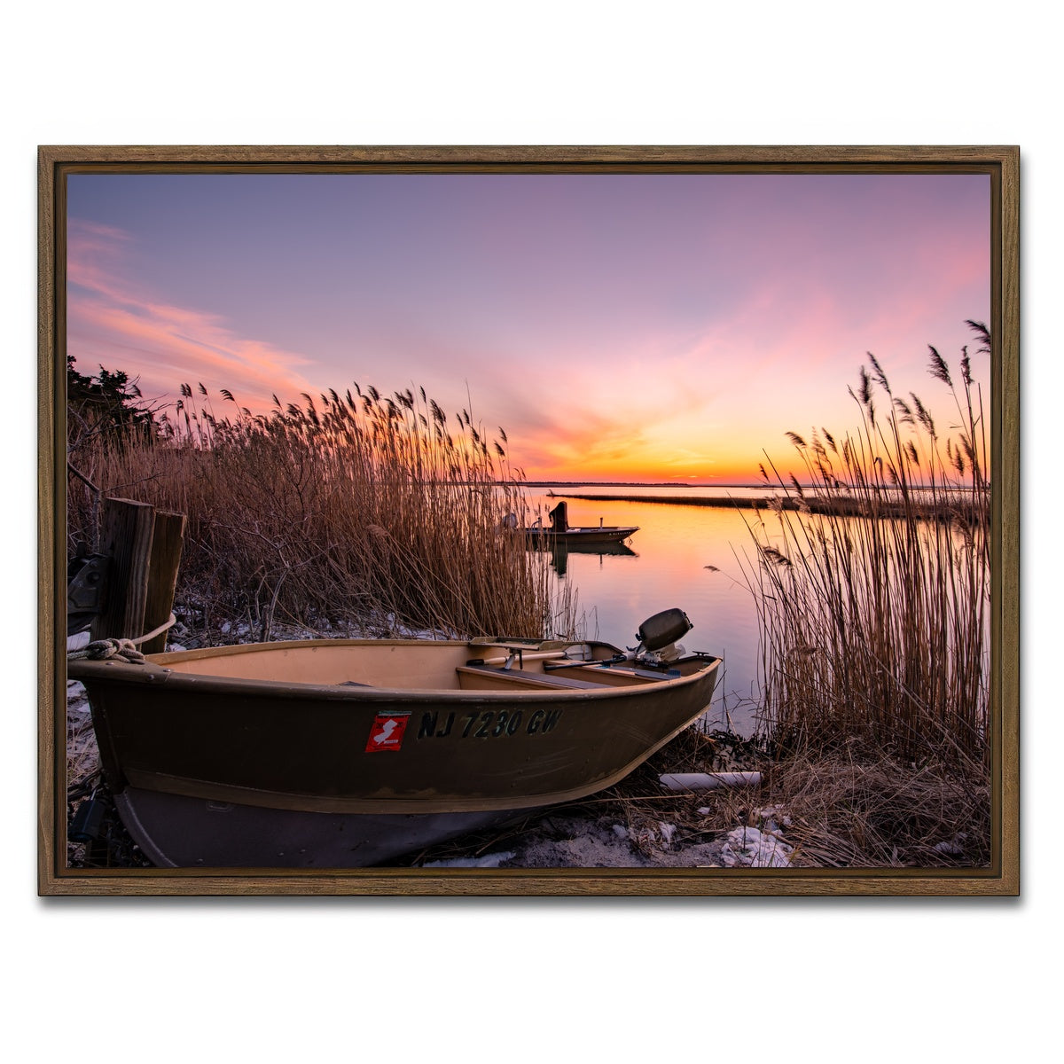 AUTO-MOCKUP WHITE | Long Winter | 1 Piece | Walnut Framed Canvas | group=4x3